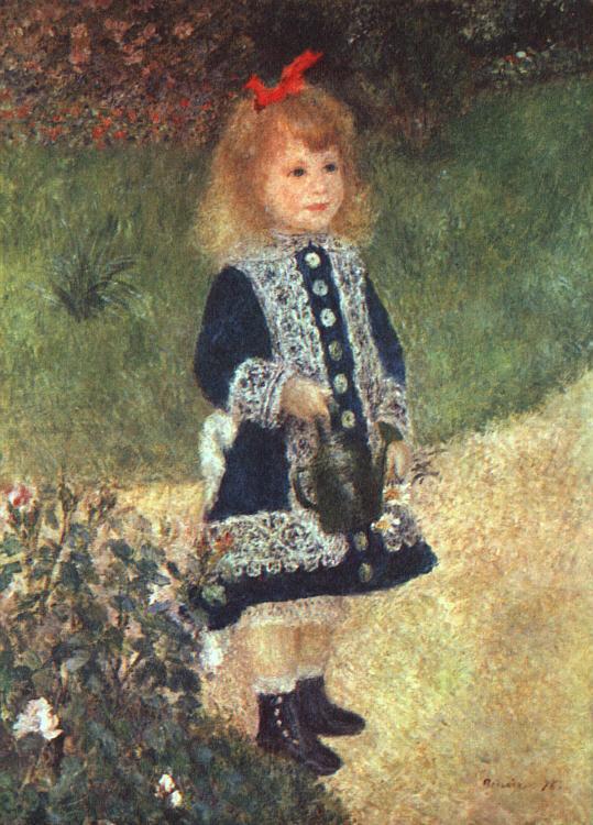 Pierre Renoir Girl and Watering Can